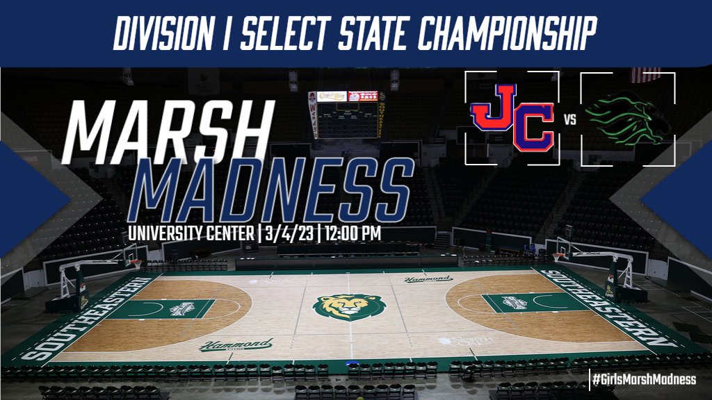 Up First...

The Girls Select Division I Basketball State Championship! 🏀🏆

⌚ 12:00 PM
📺 bit.ly/3KVu9ie
📍 University Center | Southeastern

<a href="/Curtis_Patriots/">John Curtis School</a> | <a href="/lafayettehigh1/">Lafayette High School Lady Lions Basketball</a>