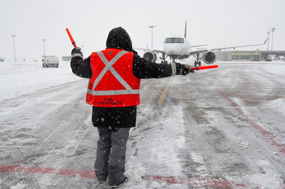 After the winter storm at Toronto Pearson, please check your flight's status before going to the airport at aircanada.com. A travel advisory is in effect permitting customers to make flight changes.