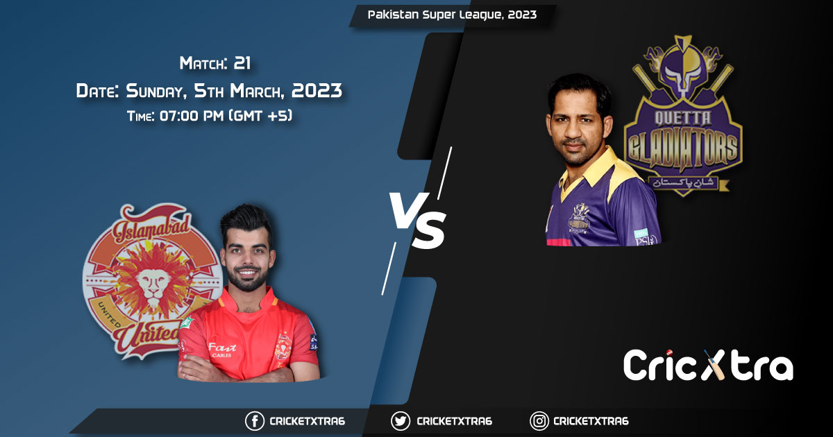 cricketxtra6's tweet photo. Islamabad United vs Quetta Gladiators 21st Match Will Be Played Tomorrow At 07:00 PM
#PSL8 #cricket #PSL2023 #cricxtra #upcomingmatch https://t.co/76AsobFp3q