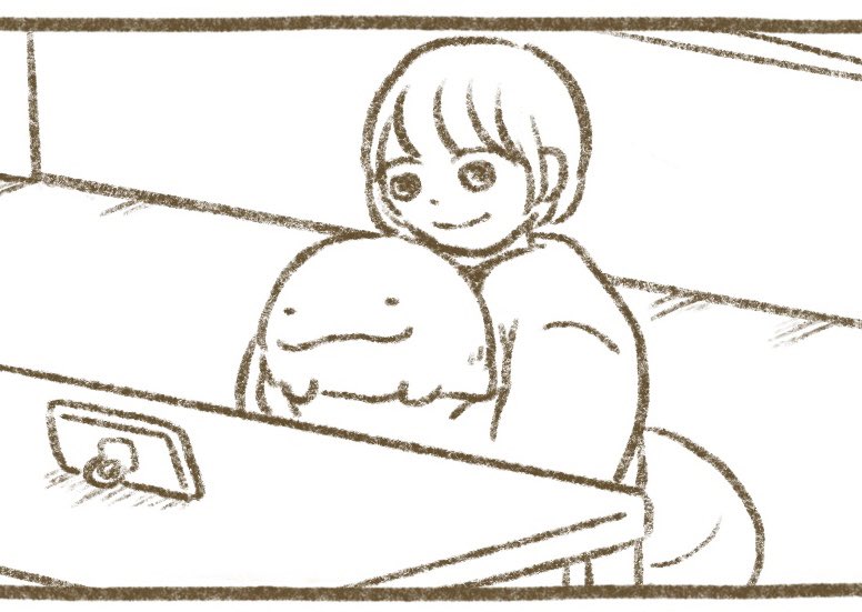 明日21時頃、モフ太日常編を更新します💭 https://t.co/Cjhna6bKP9