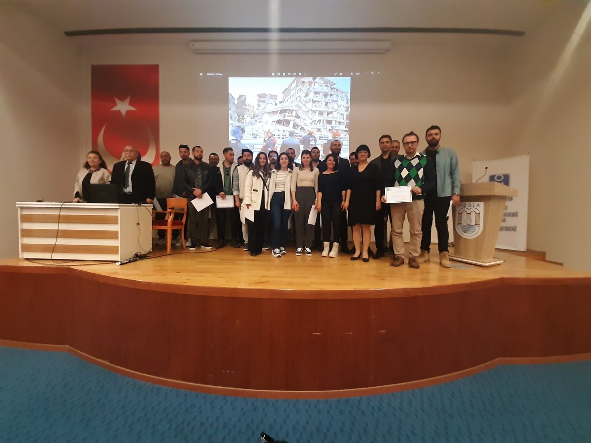 imomugla's tweet photo. İnşaat Mühendisleri Odası Muğla Şubesi 12. Dönem 2. Danışma Kurulu ve üye bilgilendirme toplantısı Kahramanmaraş Depremleri gündemi ile 03 Mart 2022 Cuma günü Muğla Sıtkı Koçman Üniversitesi AKM C Salonunda 150'ye yakın üyemizin katılımı ile gerçekleştirildi. https://t.co/DflNq2b8XE