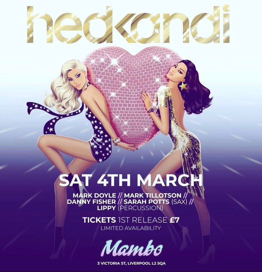 Liverpool are you ready for a little Kandi? 
Team Kandi are getting ready for an epic night at @ Mambo Club on Victoria street. Expect the finest Hedkandi anthems with Hedkandi creator Mark Doyle plus sax, percussion and Hedkandi resident DJs.
#hedkandi #hedkandiliverpool
