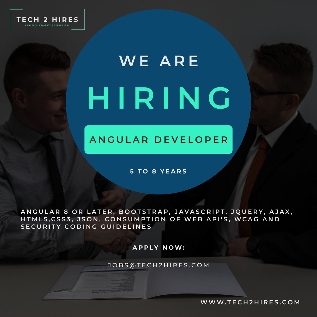 Tech2hires's tweet image. Currently hiring for Permanent jobs opportunities in Hyderabad

#hyderabadjobs #jobs #career #jobsearch #mscrmdeveloper #dotnetdeveloper #tech2hires #rajniranjan #angular #angulardeveloper #etldwtestengineer #hiring #recruitment #jobsinhyderabad #jobs2023 #jobopportunity