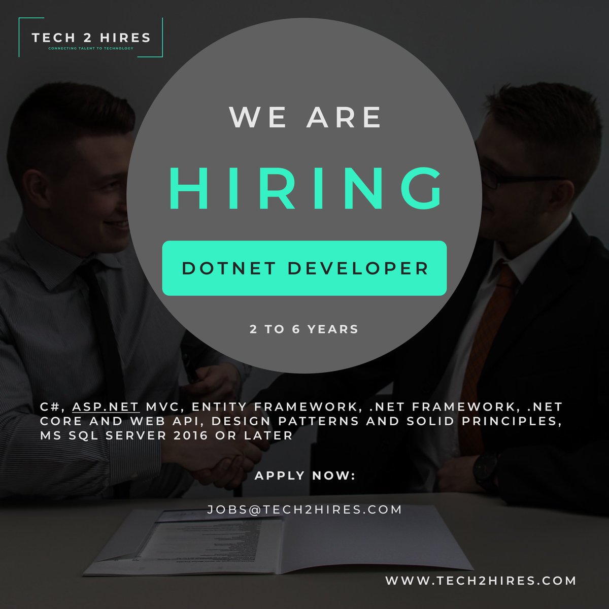 Tech2hires's tweet image. Currently hiring for Permanent jobs opportunities in Hyderabad

#hyderabadjobs #jobs #career #jobsearch #mscrmdeveloper #dotnetdeveloper #tech2hires #rajniranjan #angular #angulardeveloper #etldwtestengineer #hiring #recruitment #jobsinhyderabad #jobs2023 #jobopportunity