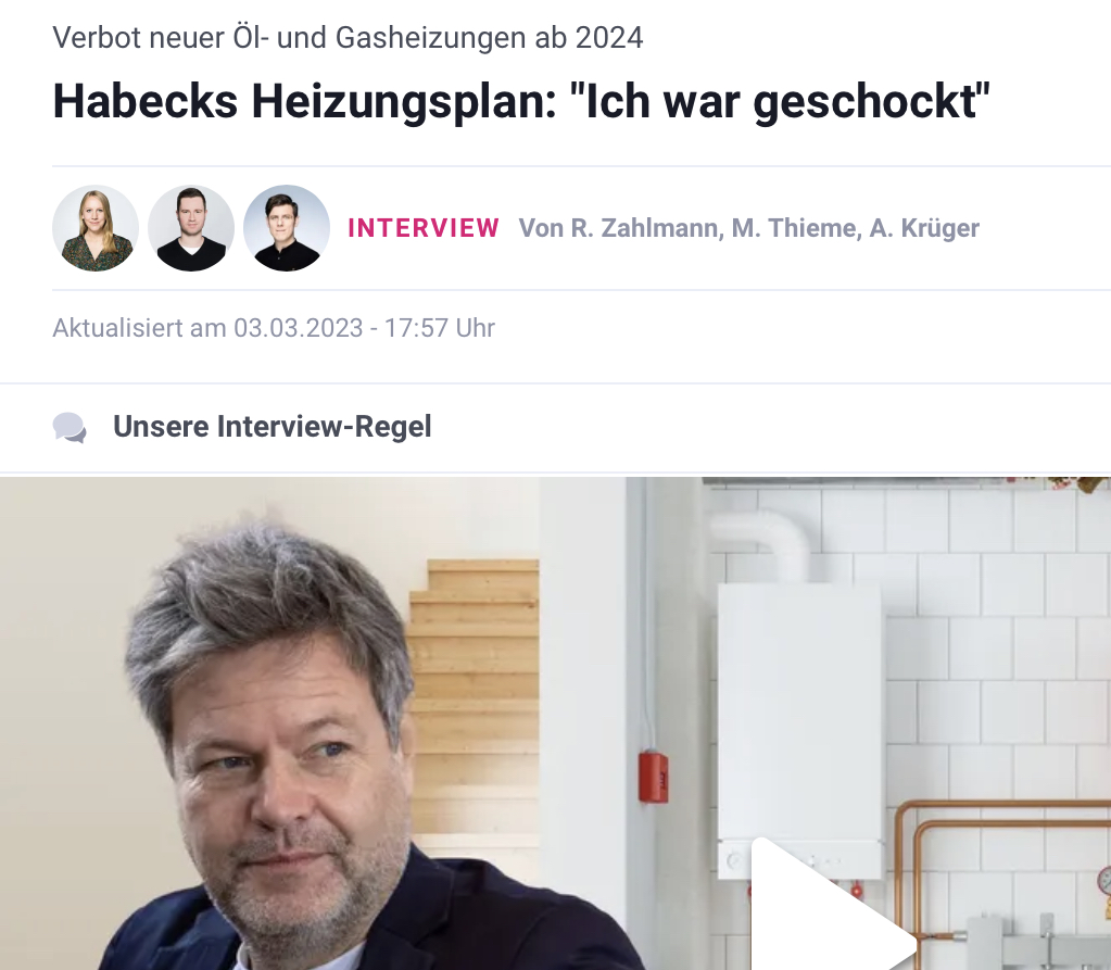 Die Fakten des Klimawandels sind jetzt bald seit 50 (!) Jahren wissenschaftlicher Konsens. Und trotzdem sind Leute IMMER NOCH „geschockt“, wenn sie erfahren, dass wir aus Öl und Gas aussteigen müssen. Wann hattet ihr denn vor aus dem Zeug auszusteigen? 2100?
