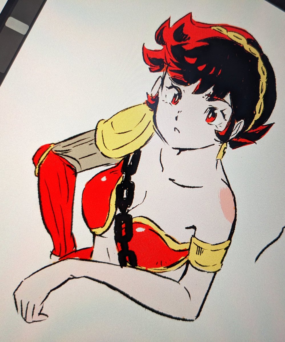 「髪下ろしてる弁天サマ可愛かった… 」|むた釉貴　Muta Yukiのイラスト