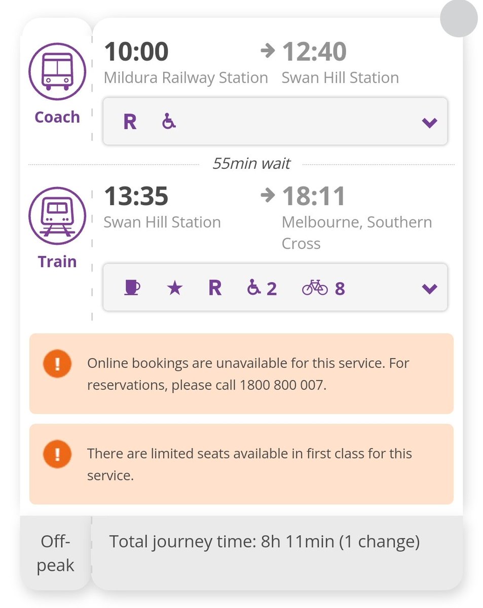 craig_halsall's tweet photo. @declanmartin75 The lunchtime up #SwanHill normally forms the down #Bairnsdale on weekdays, allowing 620km on the one loco hauled train alone!👌🤩
Can't quite get to #Malacoota at the other end but #Mildura to #Marlo is pretty damn close, over 1000km for $9.20! 🤑
(Marlo is just past #Orbost) https://t.co/AQkhg8VeGV