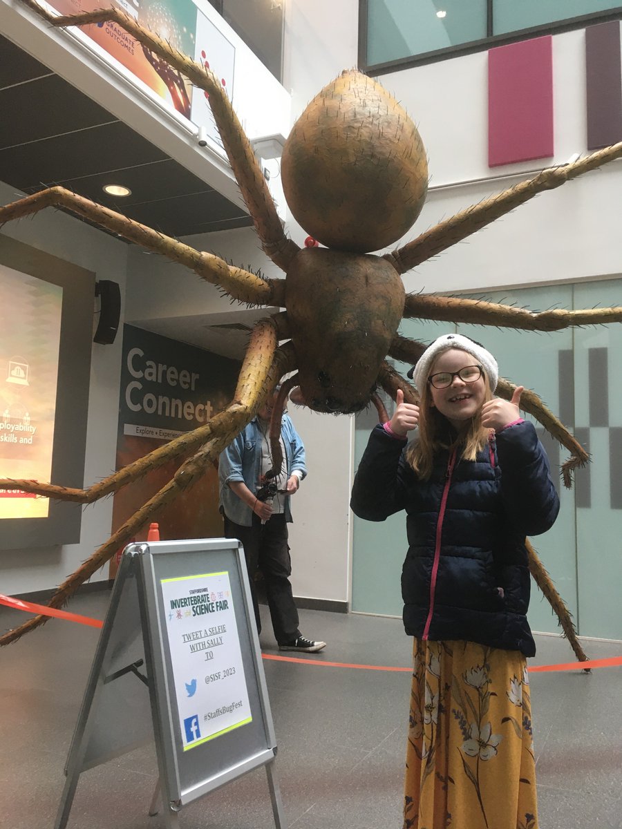 Here @StaffsUni @SISF_2023 Hope loved the 4.5m anatomically correct spider 😵‍💫