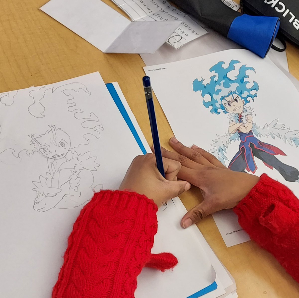 CaedmonAfter's tweet photo. This third grader is hitting the mark in yesterday's Super Sketching class. It'll be available again on Fridays in the spring term. #CaedmonAfterSchool #TheCaedmonStory #Sketching #CaedmonThirdGrade #CaedmonCapability #CaedmonCommunity https://t.co/HiXgBc3GQ1