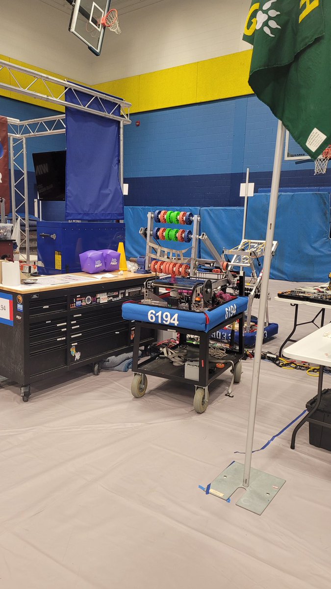 MrJonesTechEd's tweet photo. The @CuCPS Aftershocks robotics team is ready to compete today and tomorrow in Blacksburg. You can follow along live here: https://t.co/Bsp8mb4Vjj. https://t.co/p4IO3DnD9j