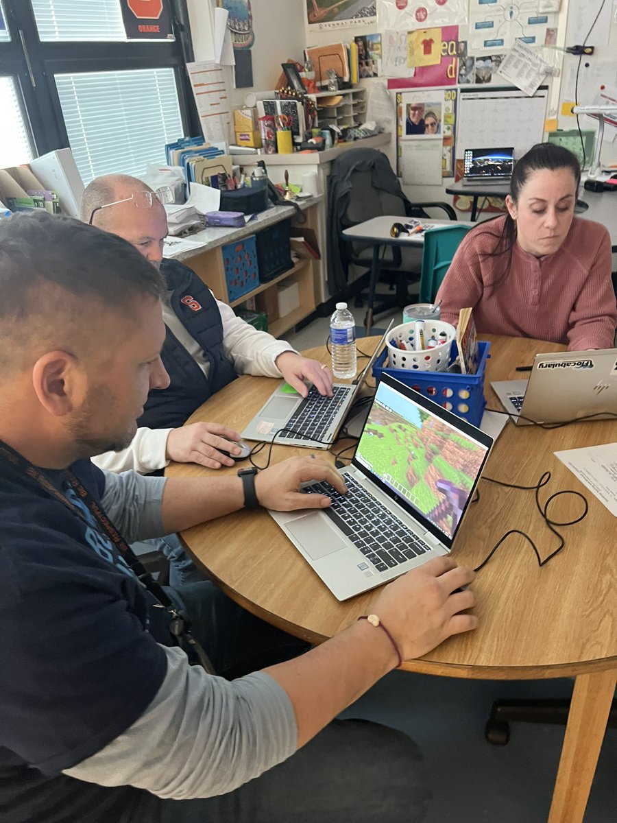Teachers at our first session of Minecraft Teacher Academy with <a href="/ParkersTribe4/">Matt Parker</a>
