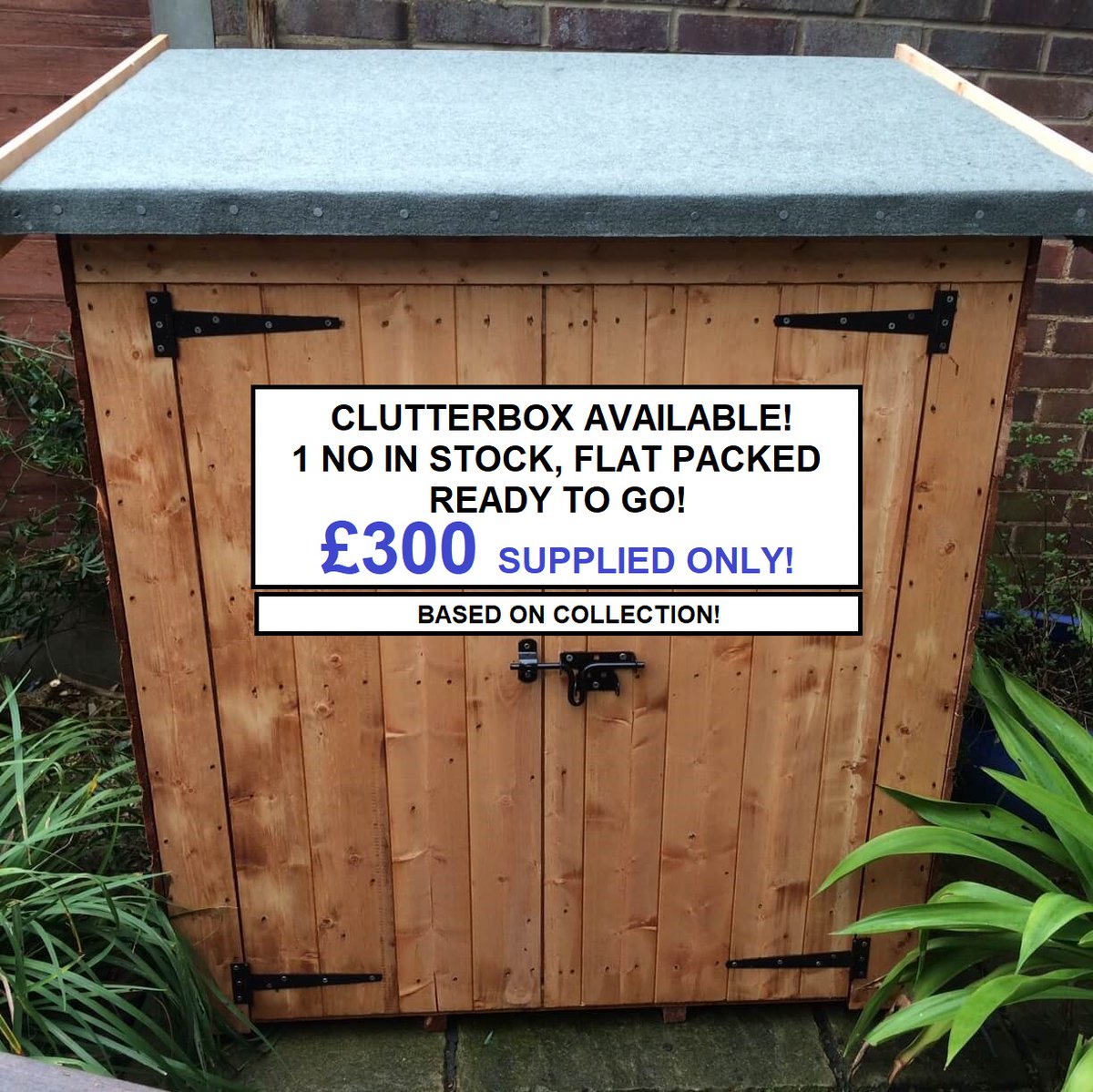 lemonfencing's tweet image. We have a Clutterbox in stock ready to go at a price of £300! Size: 1.2m x 0.76m. This is ideal for garden storage! The price is based on collection. Assembly and delivery are available at an extra cost. #LemonFencing #Clutterbox #Compactstorageunit