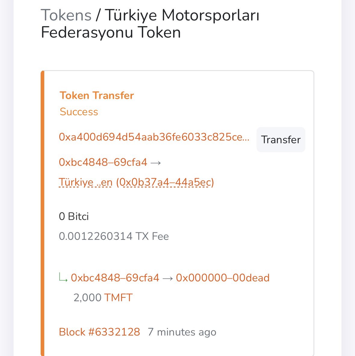 uurefeyldz's tweet image. 100.000 değerinde motosiklet Çekilişi devam ediyor 
2000 bin #TMFT Yakım yapıldı geç kalmayın sıra sizde 

🔥🏍️🔥

@gmgiray 

v2.bitciexplorer.com/tx/0x635c05c13…

@tmftoken @HakannKaracaa @onuryeygun