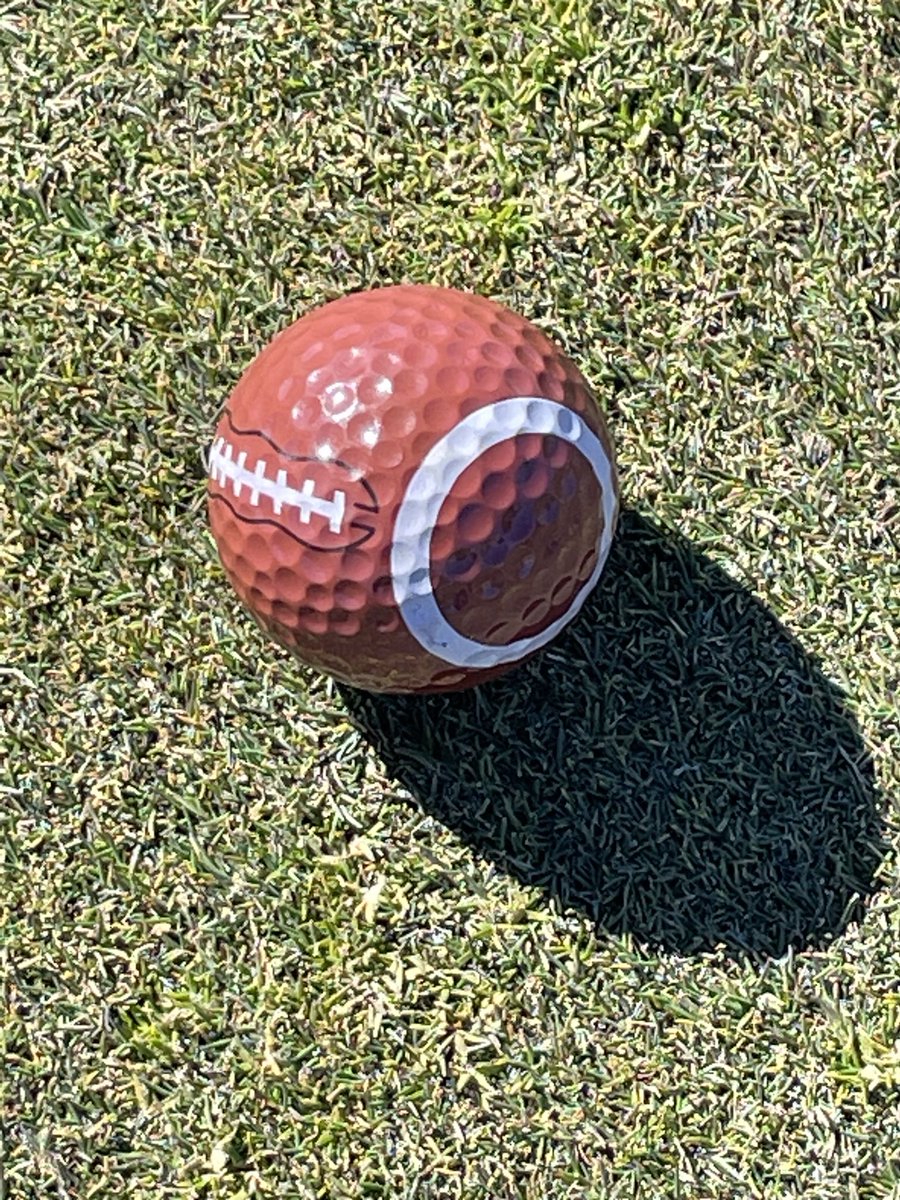 #USMMAFootball When you go to KP golf outing to support athletics & rep football - you bring the right gear!!……. Good thing I brought a couple dozen! #Fore #NeedLessons #Gameplan #KPFootballBrotherhood #BeatCG #Zinging #OnIt