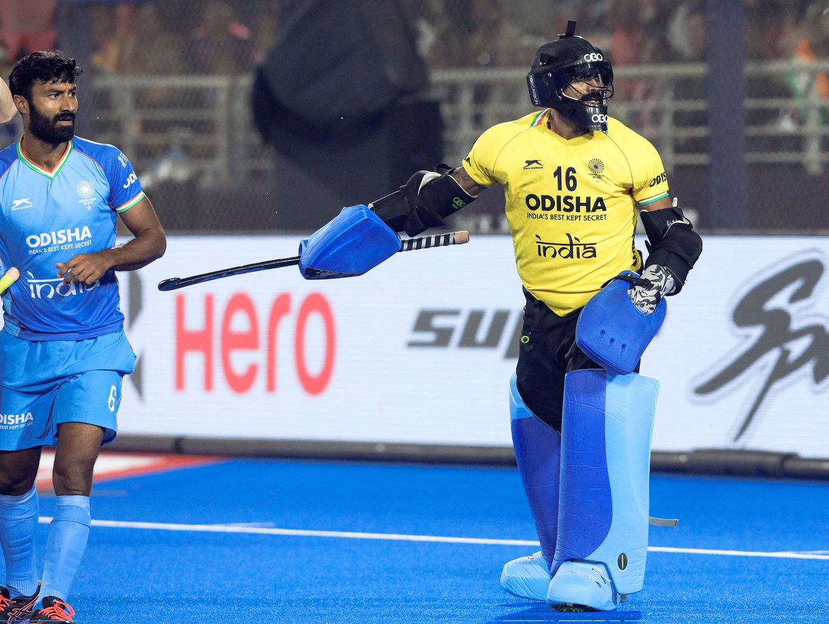TheHockeyIndia's tweet image. You’re watching a master at work💯

#HockeyIndia #IndiaKaGame #HWC2023 @CMO_Odisha @sports_odisha @Media_SAI @IndiaSports