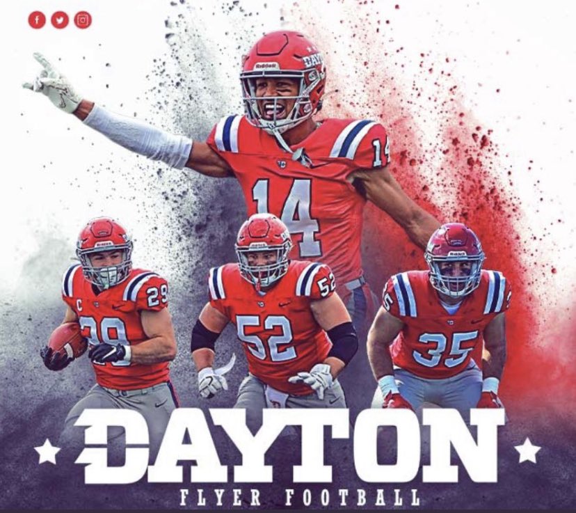 Thank you @CoachCos16 for inviting me out to a spring practice for @DaytonFootball @OakHallFootball @OakHallSchool @MzJerk1