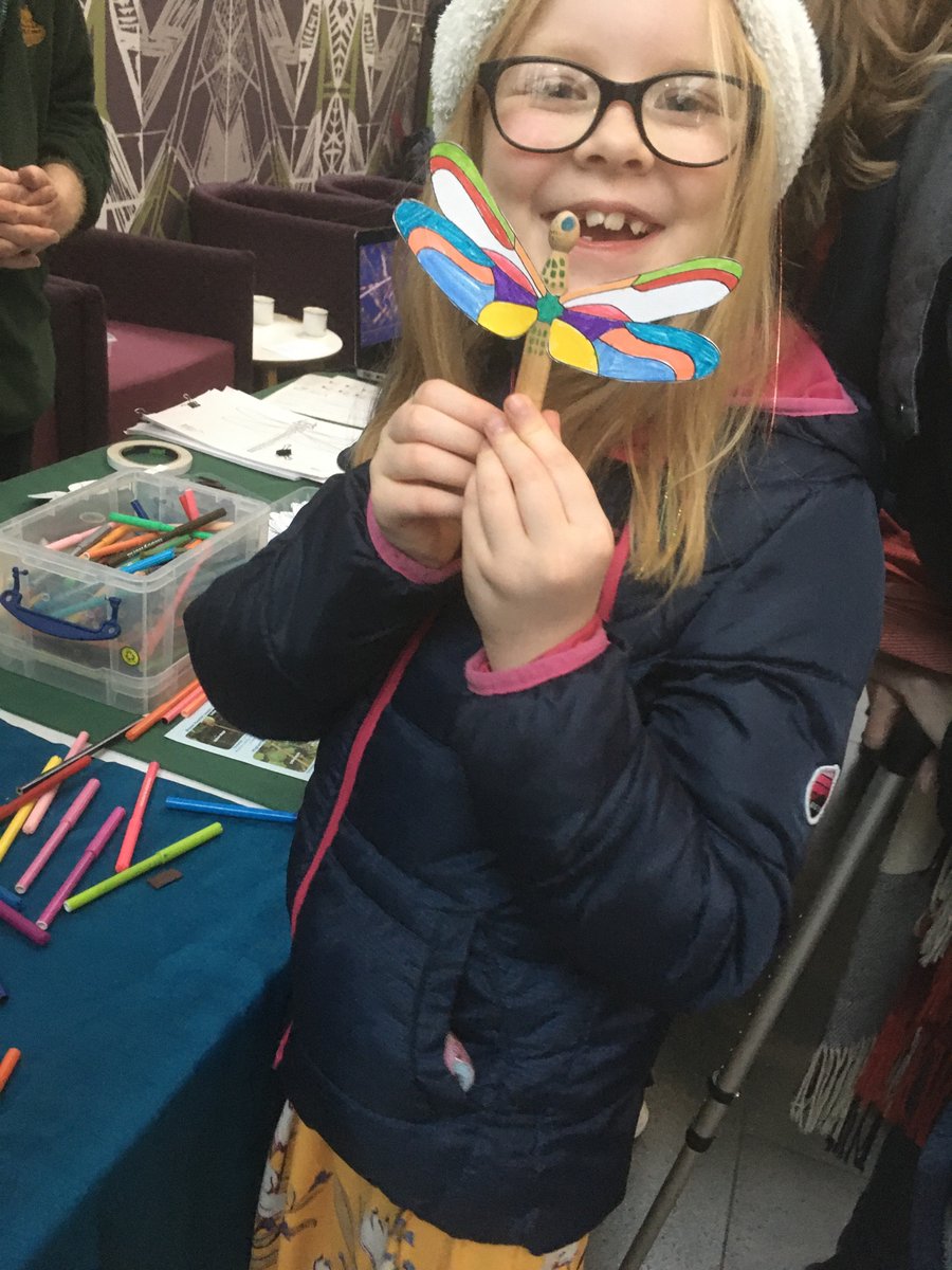 #teamdragonfly <a href="/bdsdragonflies/">British Dragonfly Society</a> making a colourful dragonfly
