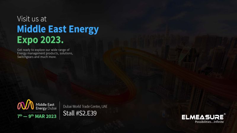 ElMeasureIndia's tweet photo. #3daystogo Don't miss out on the largest and well-reputed #MiddleEast Energy expo 2023!
We will be there with our team of experts at stall S2 E39 to address all your #energy management needs through our latest Innovations and solutions.
See you soon!
#makeinindia #elmeasure https://t.co/XSXhpiyoeH