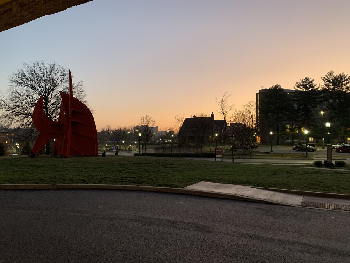 What a GORGEOUS sunrise this morning to celebrate our last day of auditions and interviews! This view from the MAC never gets old.