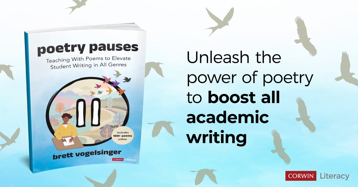 🚨🚨GIVEAWAY ALERT!🚨🚨 
 
Learn how teaching with poems can elevate student work w/ brainstorming, analysis, narrative, argument, research, and revision

For a chance to win a copy of Poetry Pauses, RT and tag three colleagues who might enjoy this book before Sunday😃