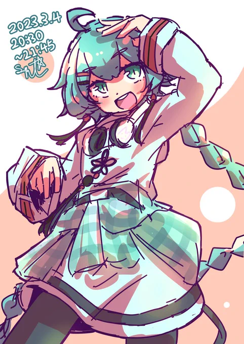 今週のワンドロ薄荷ちゃん#ワンドロ #VRChat 