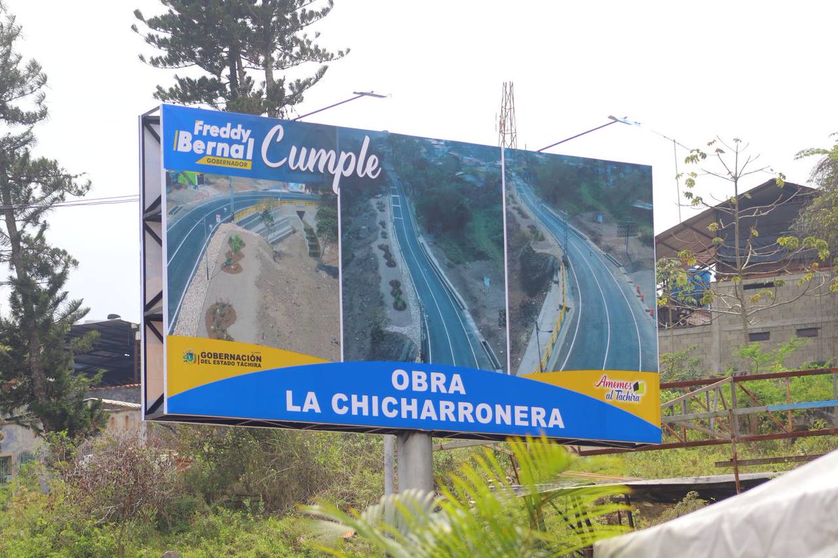 #Entérate || Después de 20 años de abandono el Gobernador del Táchira <a href="/FreddyBernal/">Freddy Bernal</a> inauguró obra de gran envergadura en el sector #LaChicharronera, 🛣️  vía que conecta la zona metropolitana con la zona frontera. 

<a href="/Gob_Tachira/">Gobernación del estado Táchira</a>
<a href="/arguelloyepfri/">Yepfri Arguello</a>