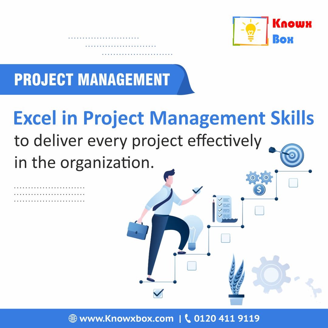 Excel in Project management skills to deliver top quality projects. 

Contact us:- knowxbox.com/kbapp/course/v… 

#projectmanagement #projectmanagementskills #projectmanagementtraining #trainingonline #corporatetraining #softskills #softskilltraining #corporatetraining #Knowxbox