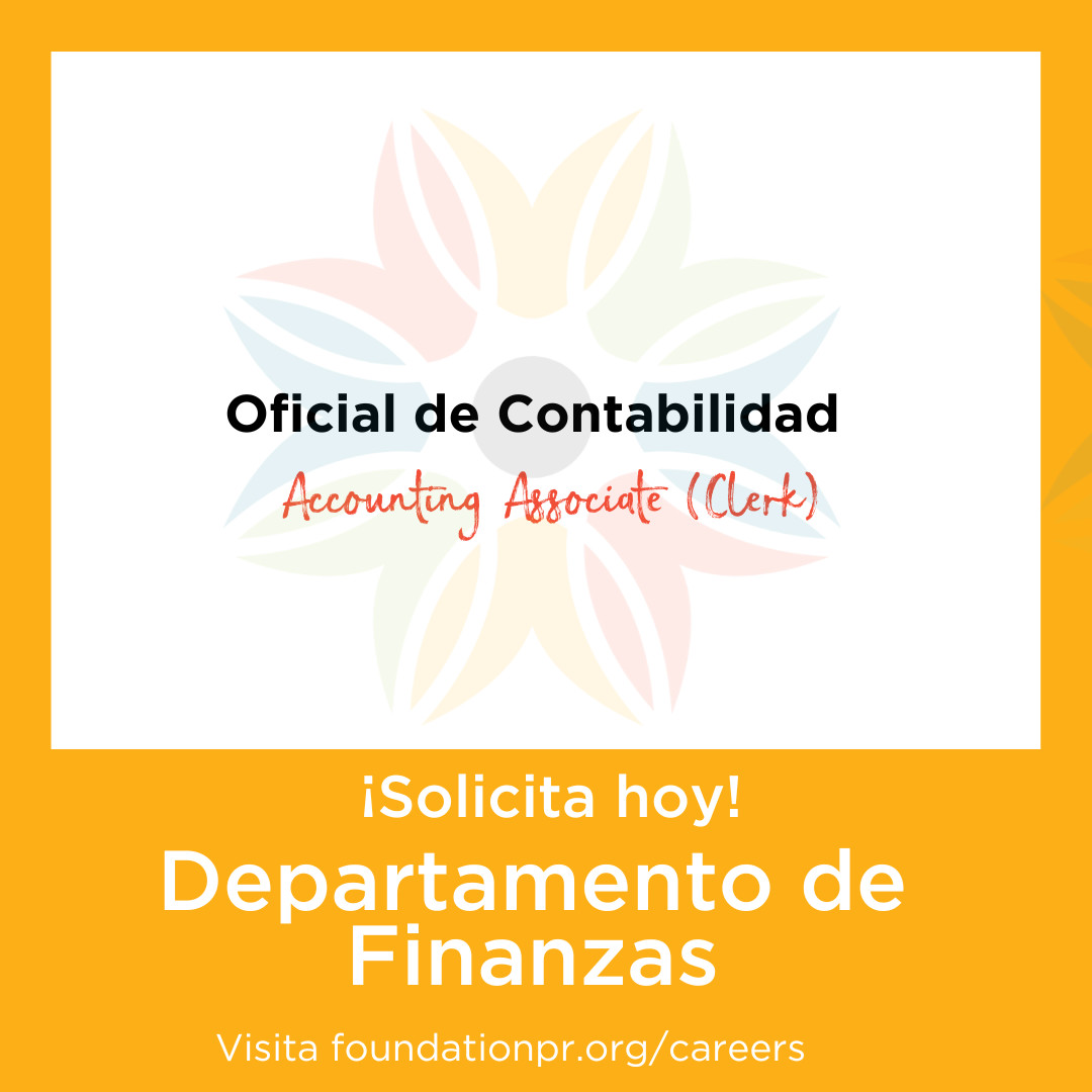Foundation_PR's tweet image. ¿Eres bueno con los números y quieres trabajar por la transformación socioeconómica de tu isla? ¡Esta es tu oportunidad!

Estamos buscando a una persona apasionada por P.R. para que se una a nuestro departamento de finanzas.

Conoce más y solicita  aquí: foundationpr.org/careers