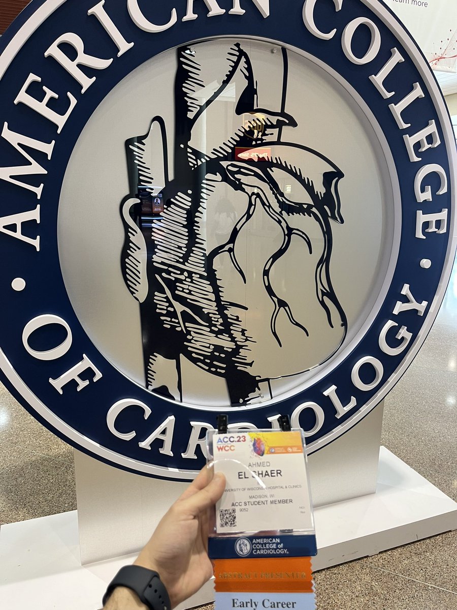 Excited to be attending and presenting at my first ACC conference. Looking forward to learning and connecting with everyone. #ACC23 #Cardiotwitter #ACCEarlyCareer