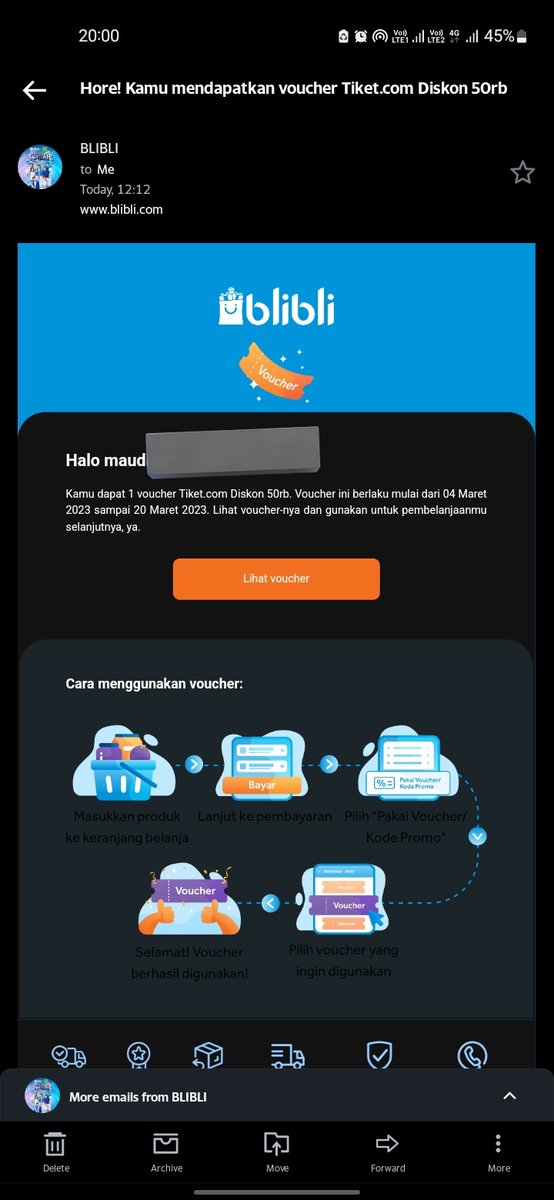 urfavstrangerrr's tweet photo. @BlibliCare hallo kenapa saya gabisa pake vocer itu ya gamuncul kode vocernya di email https://t.co/ocBrV0Ne8V