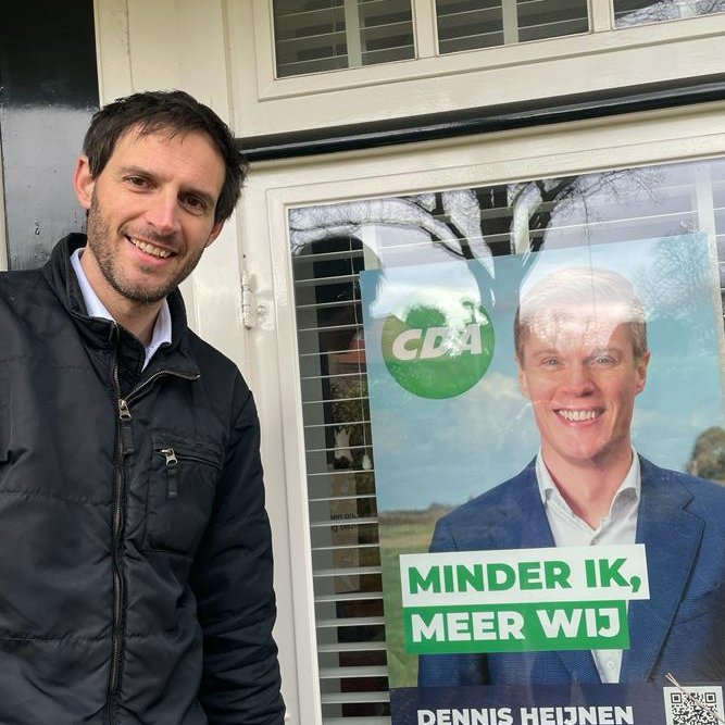 Vandaag voeren we door heel Nederland campagne. Als inwoner van Noord-Holland stem ik <a href="/dennisheij/">Dennis Heijnen</a>!

#minderikmeerwij #cda
