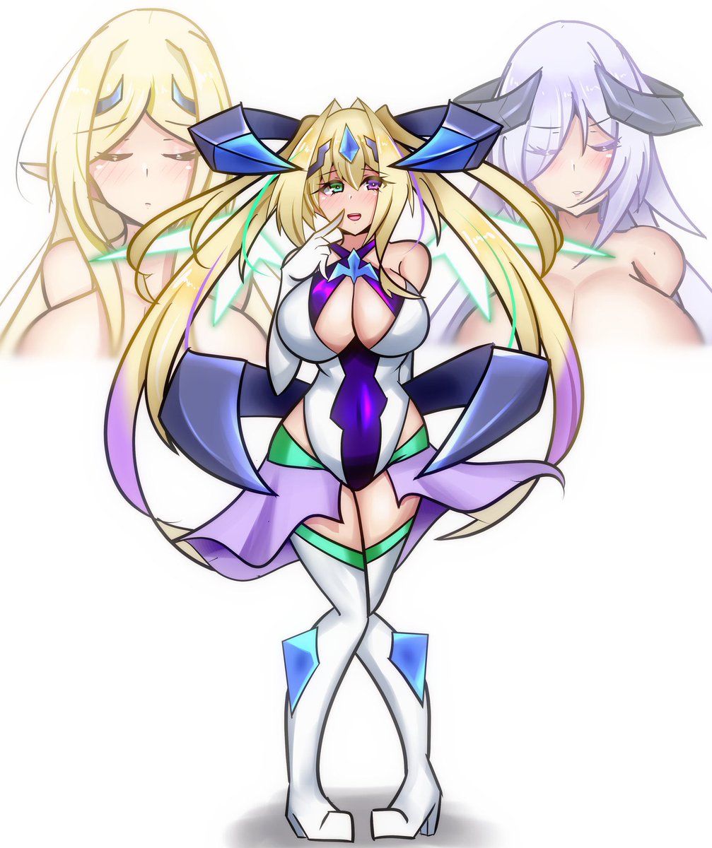 レヴェリーヴァイス
エレメントオブカルテット
ましろが女神の力抜きで、変身した姿。
精霊の女王様と最強の淫魔の力を同時に宿す。
力を貸す二人が相性最悪な為、頭痛が酷いらしい。 