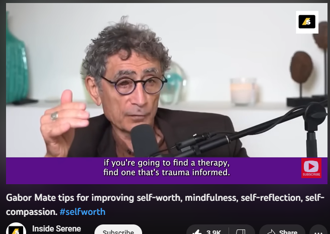 143,134 views  12 Feb 2023
Gabor Mate tips for improving self-worth, mindfulness, self-reflection, self-compassion, Gabor Mate is a renowned physician, author, and speaker who has made a significant impact in the fields of addiction, mental health, and self-discovery. In his Youtube channel, he delves into the topic of self-worth and validation, offering insights and guidance on how individuals can develop a healthy sense of self and find fulfillment in their lives.

Through his captivating lectures and personal anecdotes, Gabor Mate explores the root causes of low self-worth and the impact it has on our mental and physical health. He explains how external validation from society, media, and others can be harmful and how it is essential to learn to validate ourselves from within.

Gabor Mate provides practical tips and exercises for improving self-worth, such as mindfulness, self-reflection, and self-compassion. He emphasizes the importance of understanding and addressing our emotional