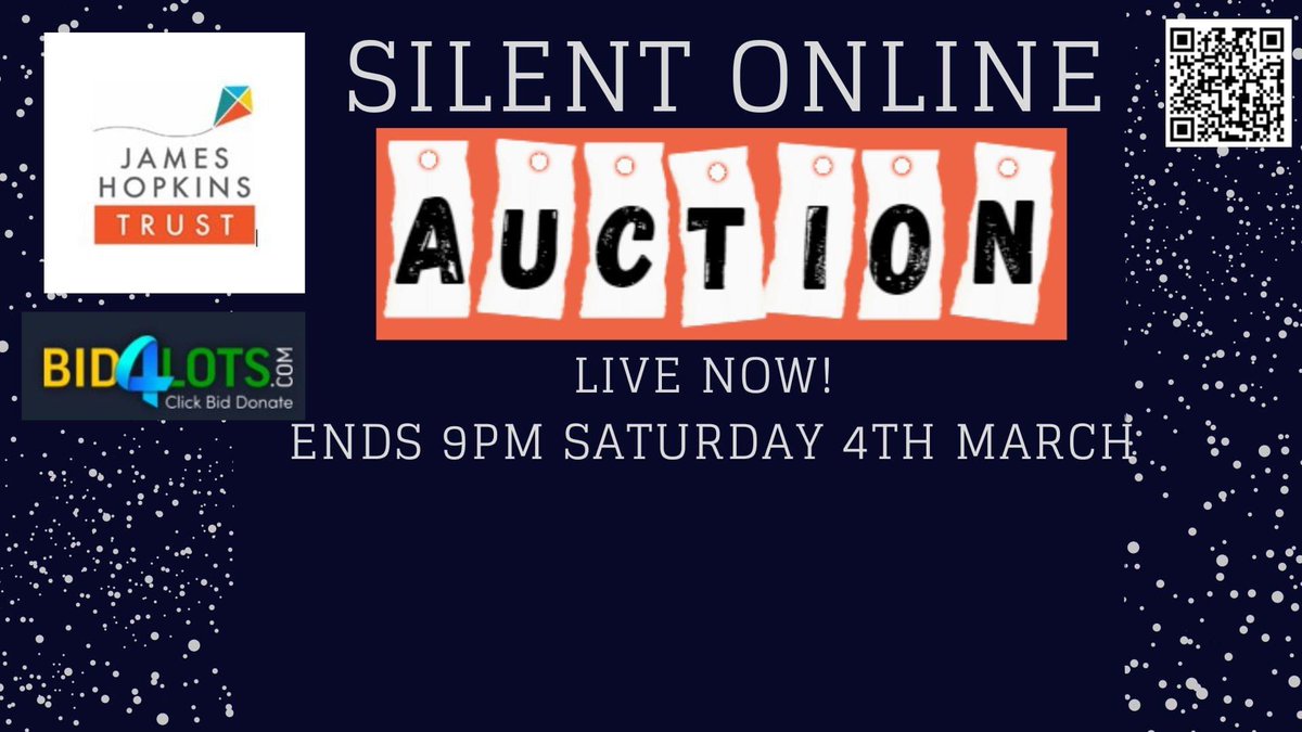 Less than 6 hours to place your bid and get involved in our latest online silent auction supporting the brilliant @JHTCharity Pls RT @AitchandAitchBe bid4lots.com/catalogue.cgi?…