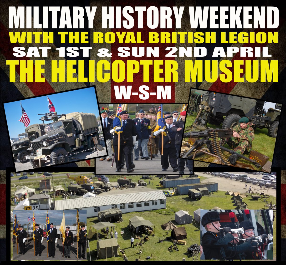 HeliCollections's tweet image. It is only four weeks to go until our Military History Weekend with The Royal British Legion on Saturday 1st and Sunday 2nd April. Living History Encampment. Tank Driving and Live Firing Demonstrations. Classical Concert. Wartime Singers. Veterans Parade and much more.