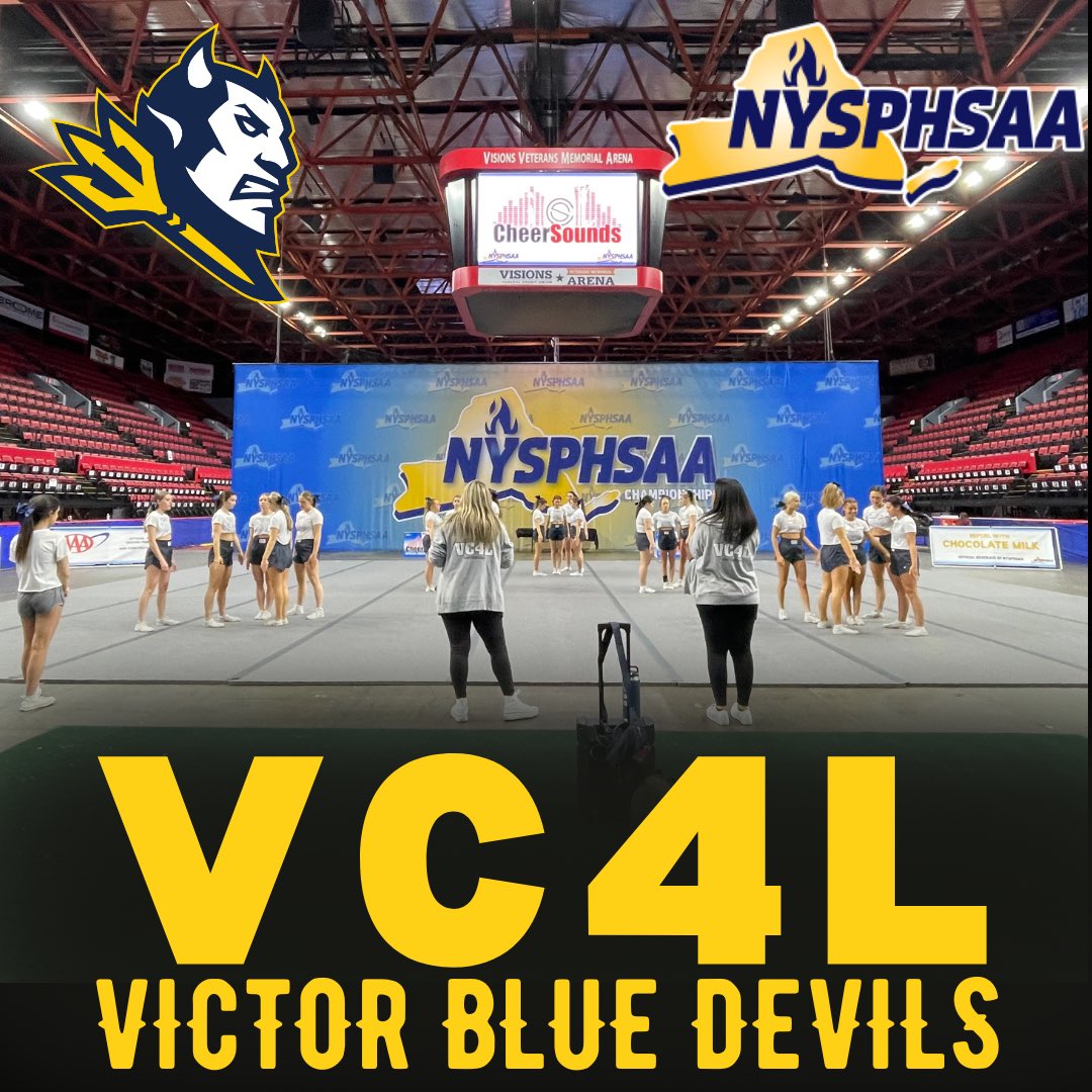 VictorBLDevils's tweet photo. π
²π
·π
°π
Όπ
Ώπ
Έπ
Ύπ
½ππ
·π
Έπ
Ώ
ποΈ | SAT; 3/4/2023
π | @VCSCheer_VVC
π£ | @NYSPHSAA
π | Division 1 Large
β° | 3:33PM
π | Visions Veterans Memorial Arena
ποΈ | Digital Only https://t.co/0lEezxm8ks
πΊ | https://t.co/8MFeSfQqef
ποΈ | https://t.co/dsAAYKt9ML
#VC4L https://t.co/JlW7hipvVm