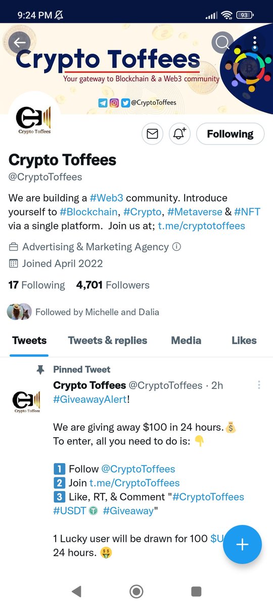 mendez_shine's tweet photo. @CryptoToffees 🤩🤩🤩
#CryptoToffees
#USDT
#Giveaway https://t.co/L9FmjJvUmr