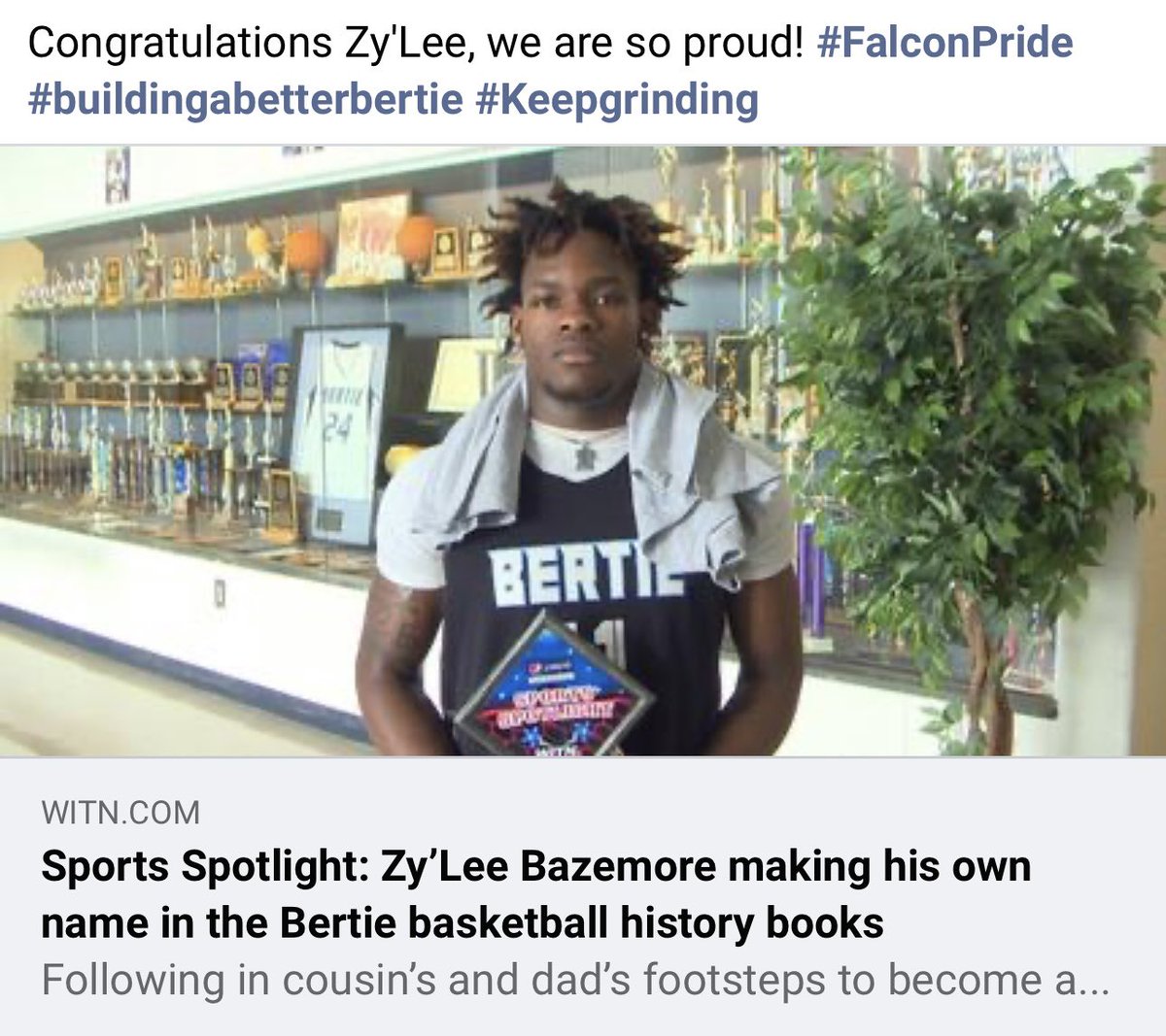 Congratulations to this young man! One of the hardest working young men I know! Continue on your journey Zylee, we all are proud of you!!!