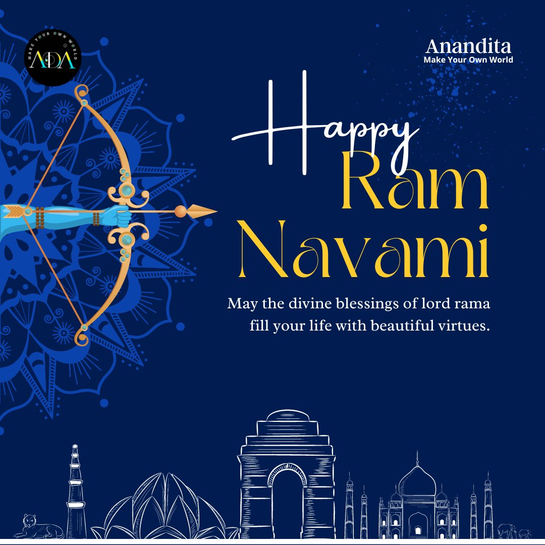 AnandBuildtech's tweet photo. May Lord Ram bless you with strength, courage, and wisdom to overcome all the challenges in your life. Wishing you and your family a very Happy Ram Navmi!
#Strength #Courage #Wisdom #RamNavmi #anandita #constructionmaterial #gharbanaogharbaithebaithe #makeyourownworld https://t.co/iBR2t7hRbq