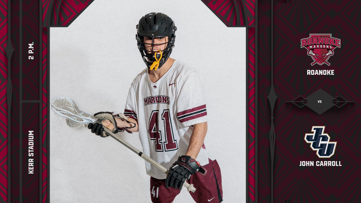 IT'S GAME DAY! <a href="/roanokemlax/">roanokemlax</a> is back home at the friendly confines of Kerr Stadium as the Maroons take on the Blue Streaks of John Carroll! #GoNoke

🥍➡️ John Carroll
⌚️ 2 p.m.
📍 Salem, Va.
📊 Link on RoanokeMaroons.com