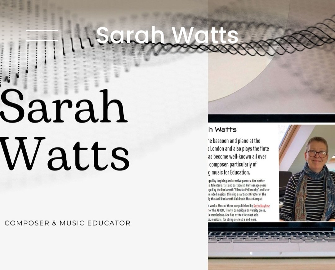 I have a lovely new website! You can easily find all my instrumental, ensemble, piano and song resources, also more about my work. sarah-watts.com