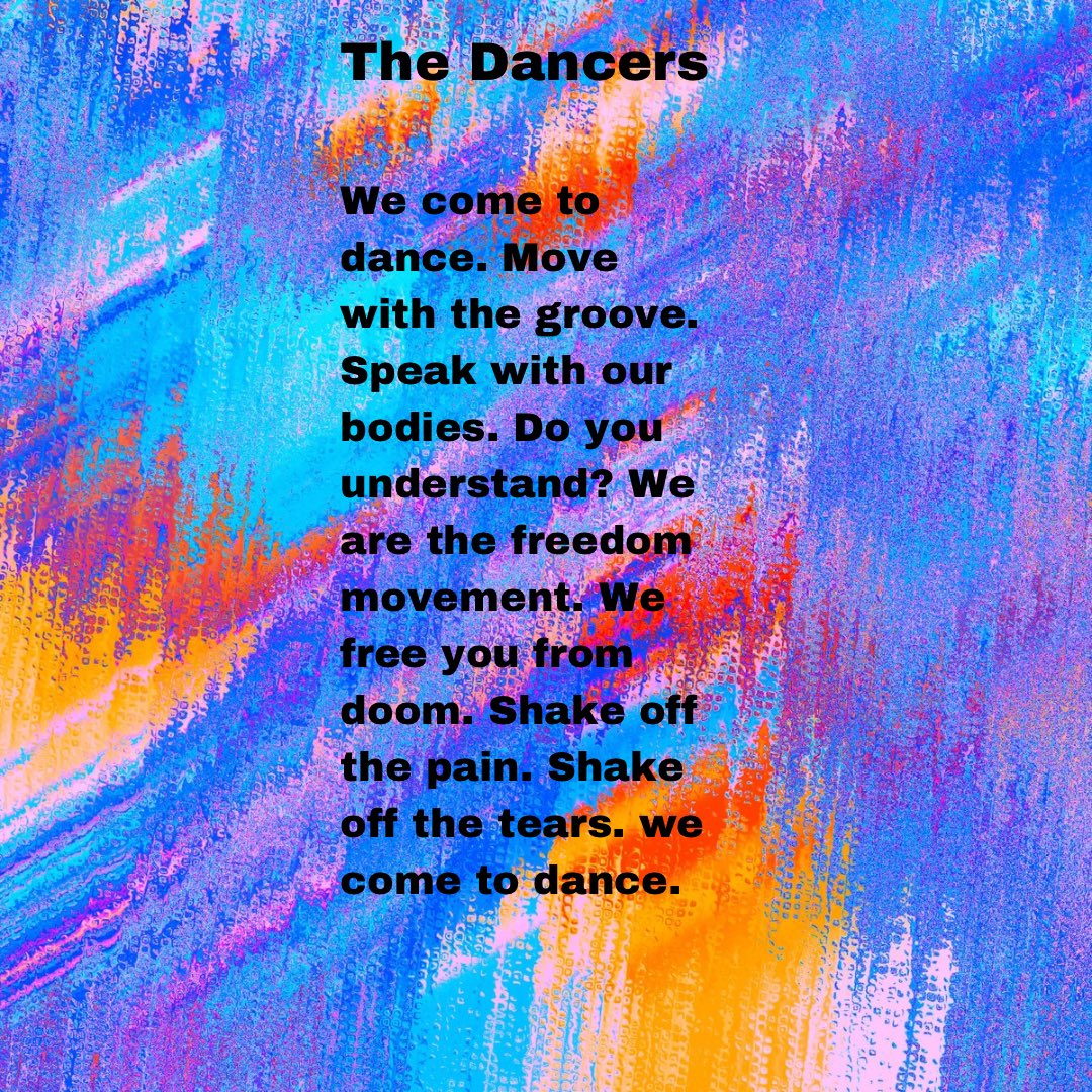 #poem for the dancers.
