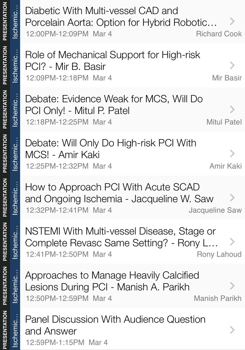 Join us at 12 pm CST for a Case-based Approach to Revascularization Challenges ⁦@MitulPPatel1⁩ ⁦@DrAmirKaki⁩ ⁦@sahilparikhmd⁩ ⁦@nadia_sutton⁩ ⁦@Pooh_Velagapudi⁩ ⁦@docsaw⁩ ⁦@ACCinTouch⁩ #ACC23 #MCS #HRPCI #SCAD