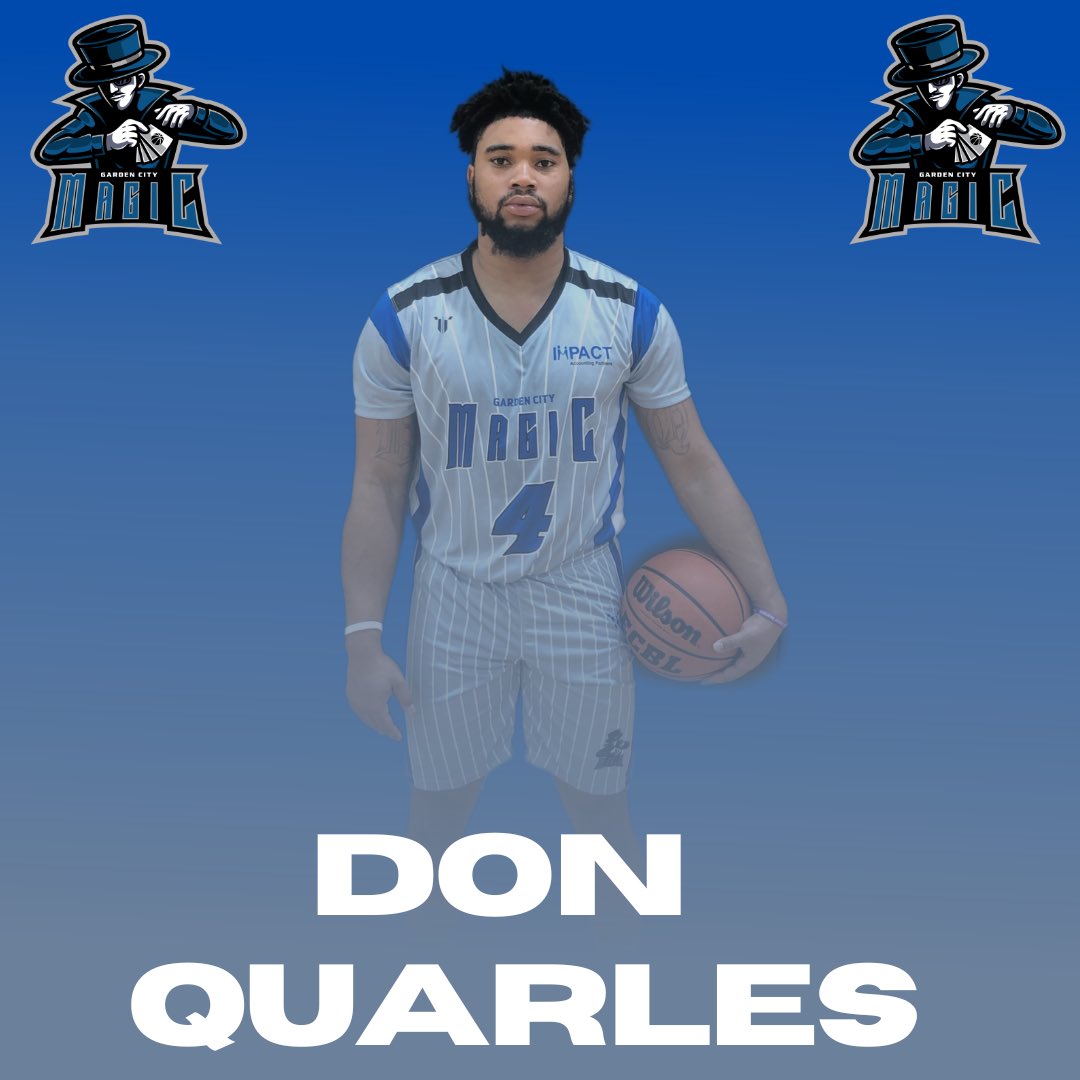 Garden City Magic would like to officially introduce #4 Don Quarles ⁦<a href="/PaineCollege/">Paine College</a>⁩ ⁦<a href="/EurobasketNews/">Eurobasket</a>⁩ ⁦<a href="/MinorBasketball/">MiLBall 🏀</a>⁩ ⁦<a href="/augustasports/">AugustaSportsCouncil</a>⁩ ⁦<a href="/Ballislife/">Ballislife.com</a>⁩ #ECBL