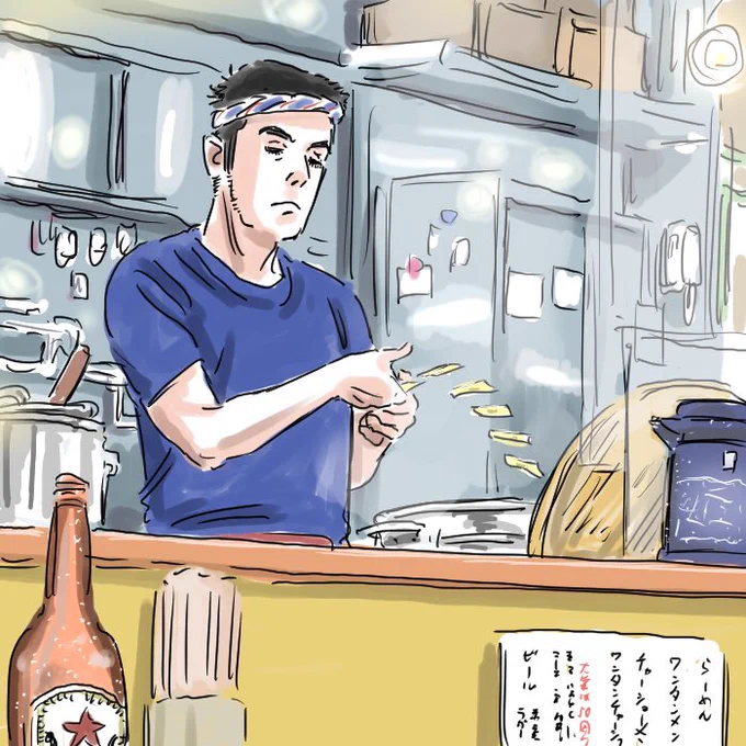 職人

よく行くラーメン屋さんの投げ入れるワンタンがマンガ的表現ではなくこう見えます😳ほかの仕草もカッコいい 