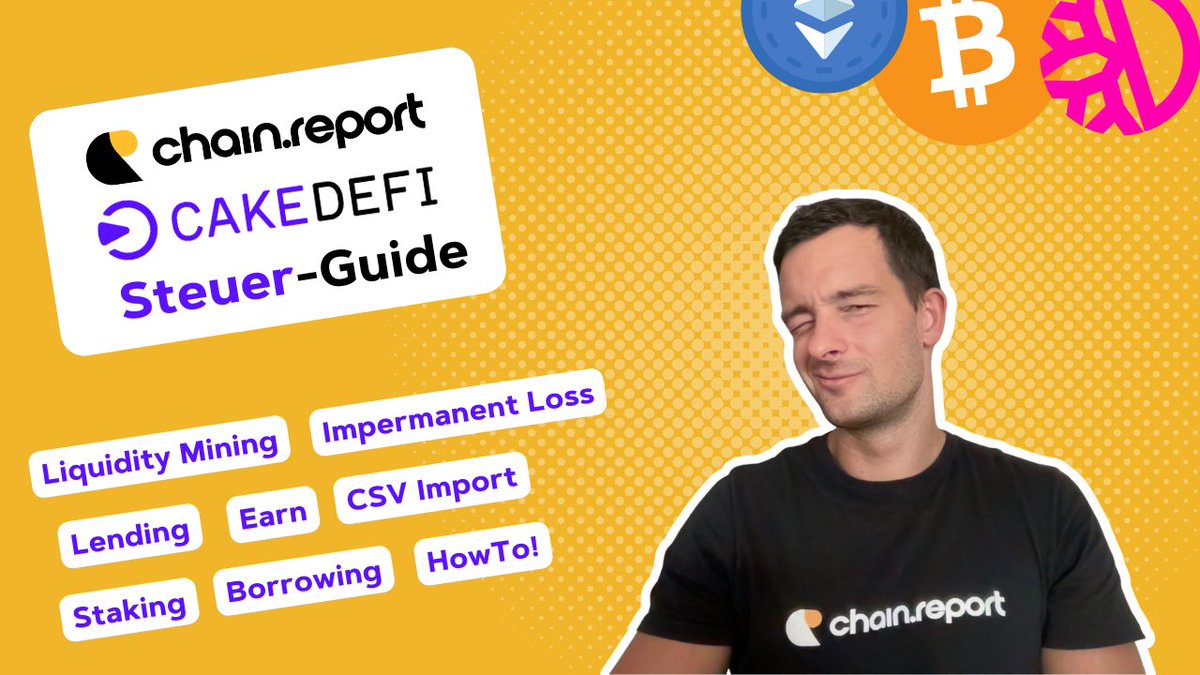 flo_chainreport's tweet image. 🚨 Our tax guide 🇩🇪 for @cakedefi 🚨

Covering:

✅ CSV Export &amp;amp; Import
✅ Liquidity Mining &amp;amp; IL
✅ Staking, Lending, Earn, Subwallets (FIFO)
✅ Borrowing, Vaults, Token Minting, d-Token, DEX prices
✅ HowTo tax report

#DeFiChain #DFI #cakedefi 

👉 youtu.be/6IH8h5KUiiQ