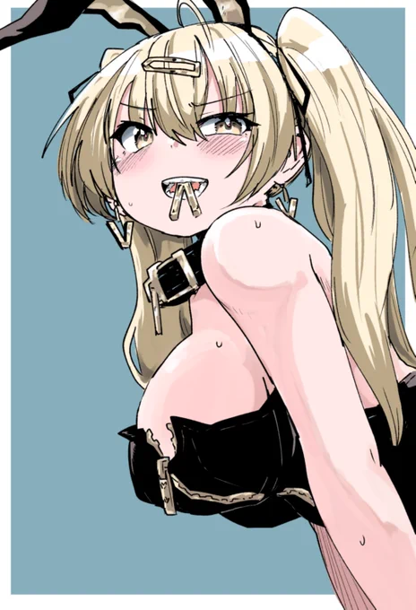 korehaデカジッパー黒金バニーちゃんのファンアート 