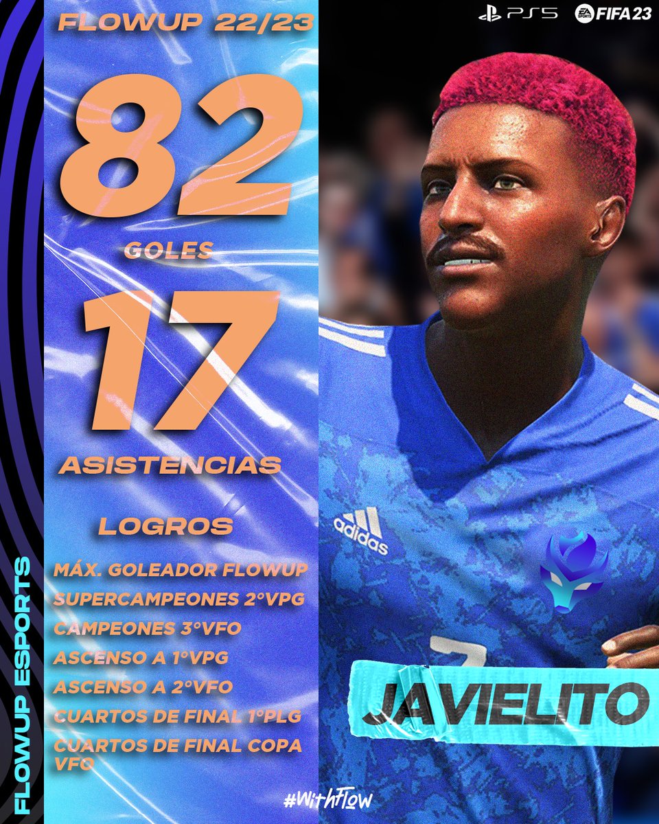 Muy contento con mi primera temporada defendiendo los colores de <a href="/FlowUPeSports/">FlowUP eSports</a>, ha sido mi mejor temporada en clubes sin duda. No me cansaré de decirlo, gracias por esta oportunidad 💙🤍💙🤍 #WithFlow