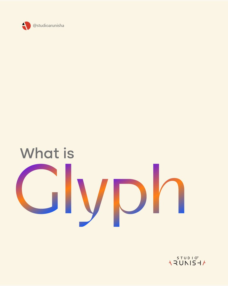 studioarunisha's tweet image. Behold the beauty of Glyphs, the building blocks of typography that hold the key to unlocking the secrets of design! 🤩🖋️🔍 

#StudioArunisha #visualdesignstudio #art #typography #typographicposter #graphicdesign #Glyphs #ArtOfType #CreativeExpressions #DesignInspiration