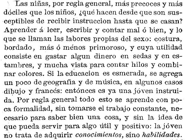 Solyvida1970's tweet photo. En su obra 'La mujer del porvenir', de 1869, la escritora Concepción Arenal (1820-1893) defiende con vigorosos argumentos que hombres y mujeres deben ser educados en igualdad de condiciones.

('La mujer del porvenir', Oficina Tipográfica del Hospicio, Madrid, 1869, pág. 98.) https://t.co/r0o6zUlBA3